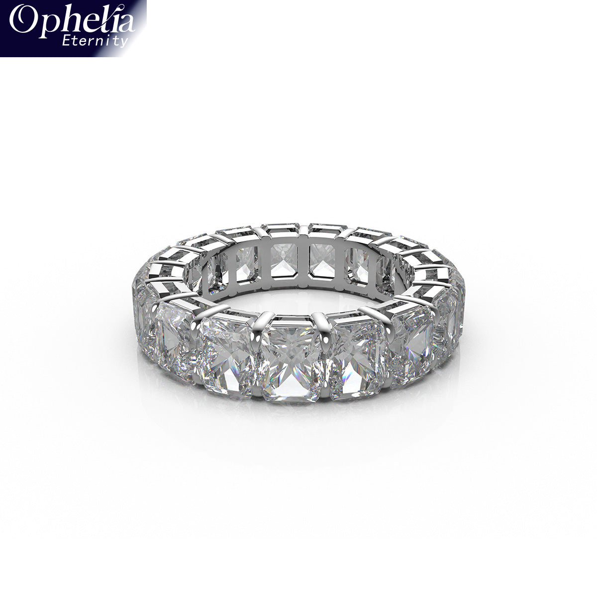 Ophelia Eternity 3.6 Carat (ctw) LAB GROWN Diamond Vintage Engagement 9K /14K /18K Gold Ring Wedding Ring for Women, Eternal Covenant Full Diamond Round Ring, Luxury Ring for Women (Clarity VVS1-VVS2)