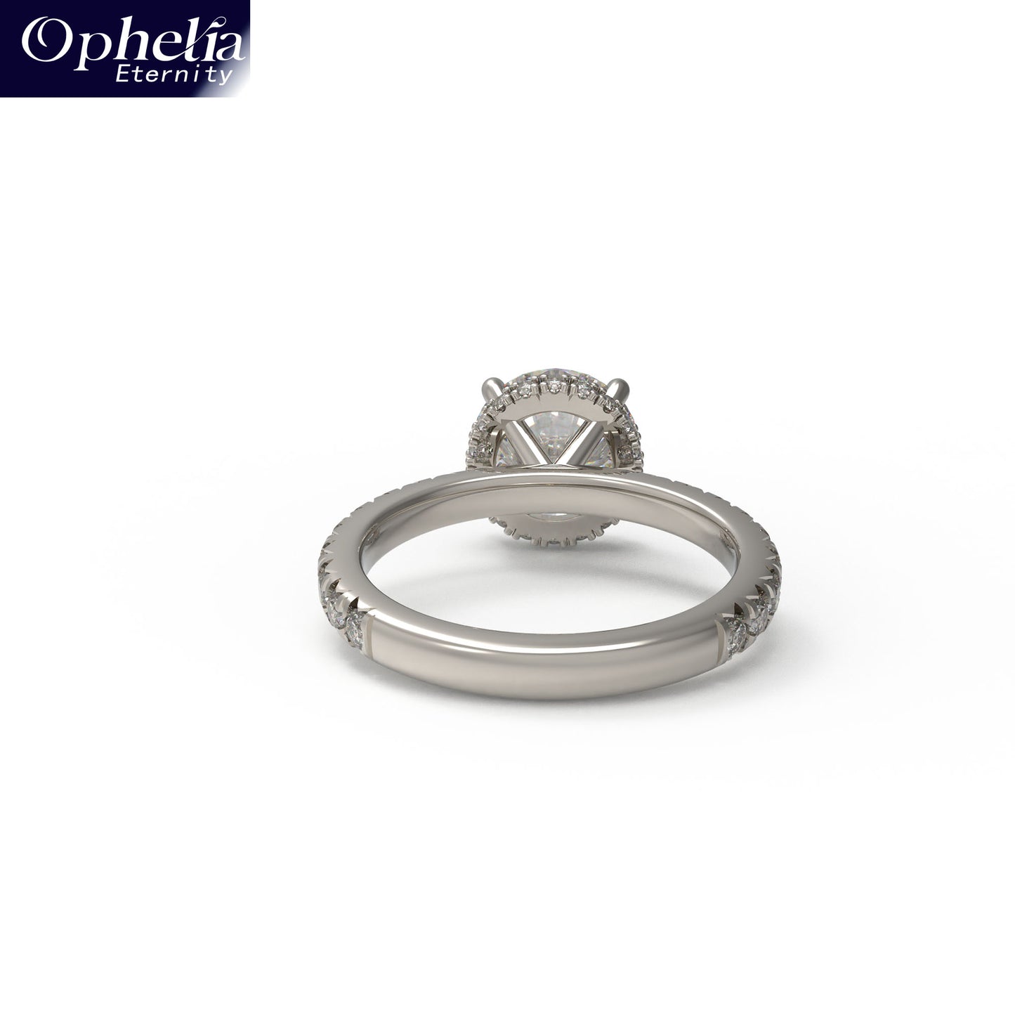 Handmade Platinum Engagement & Wedding Ring - 1CT/2CT/3CT Main Stone, 0.5CT Total Side Stones, Ideal for Proposal & Anniversary