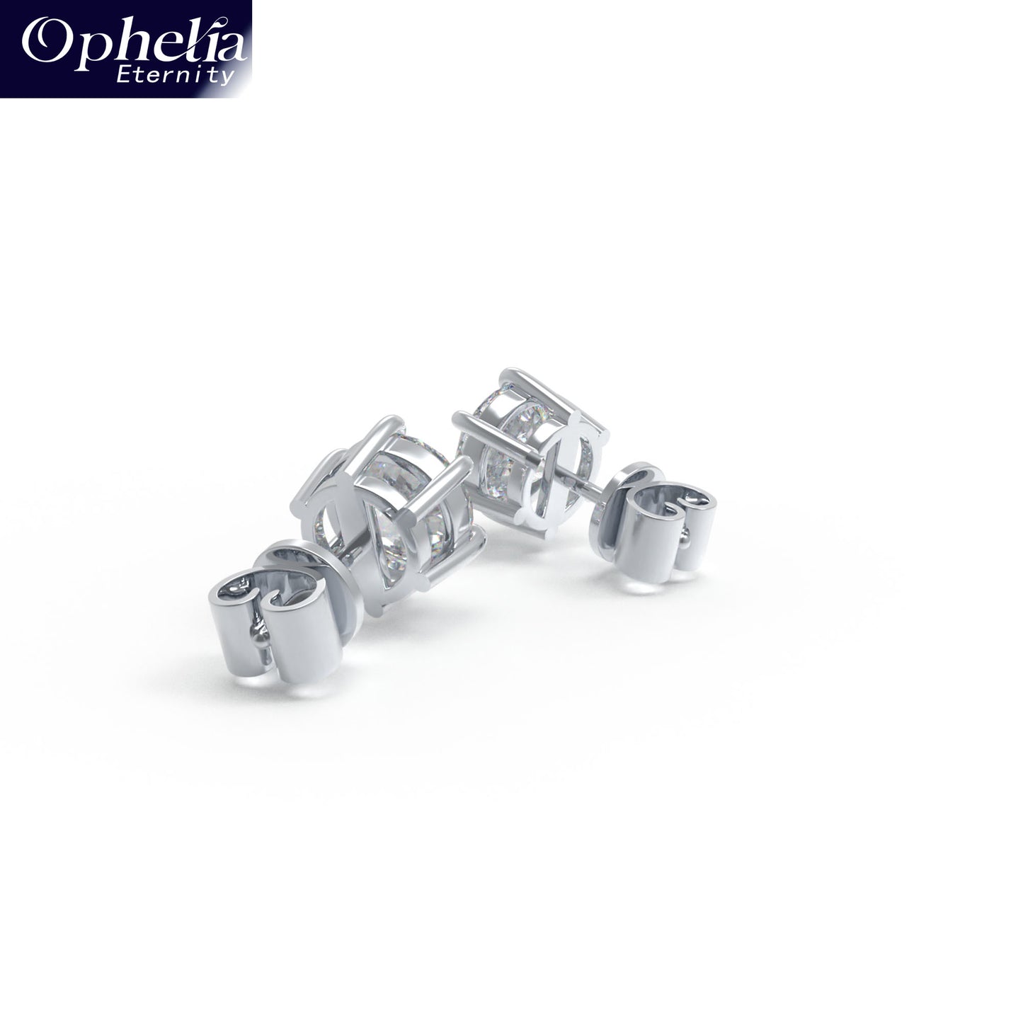 Lab - Grown Diamond Stud Earrings, 0.5CT/1CT Each, 9K/14K/18K Gold (White/Rose/Yellow) & Platinum, Ideal for Daily Wear, Gifting on Anniversaries, Holidays, etc.