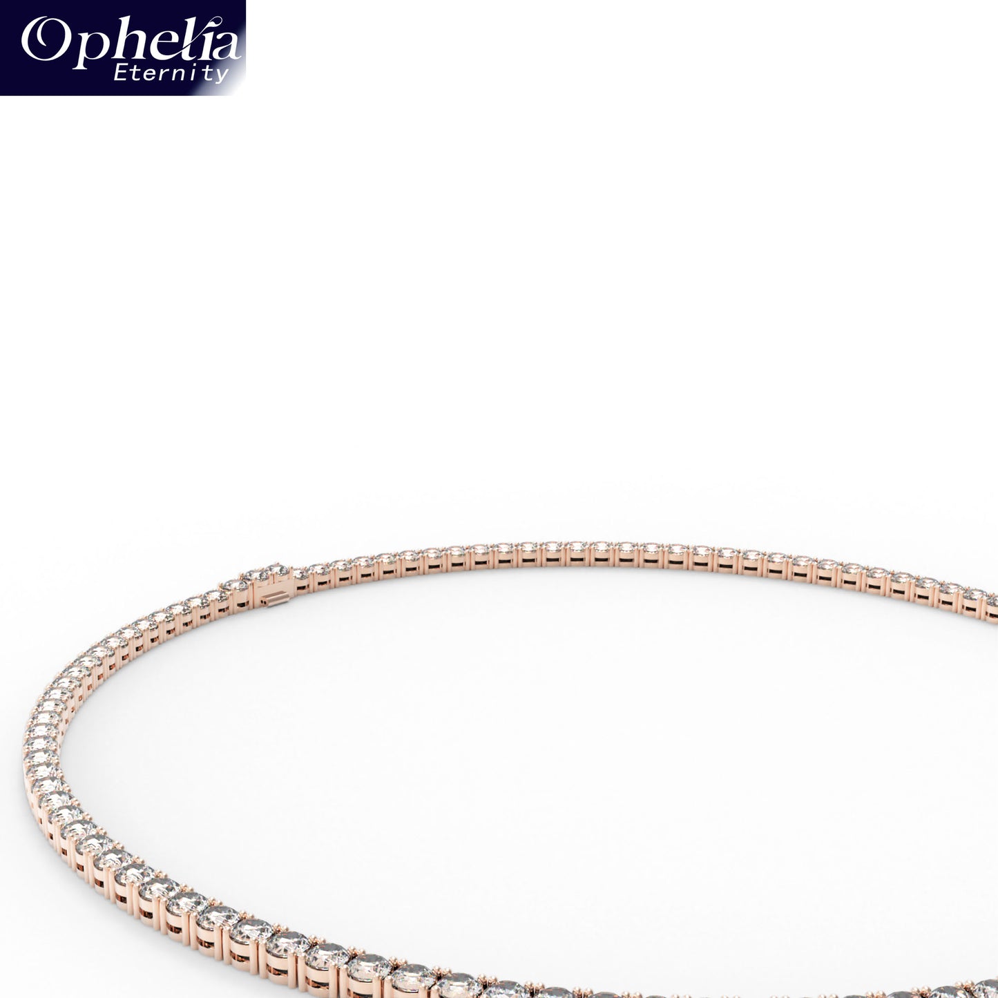 Classic Lab-Grown Diamond Tennis Necklace - Customize in 9K Gold | 13.7-24ct Diamonds
