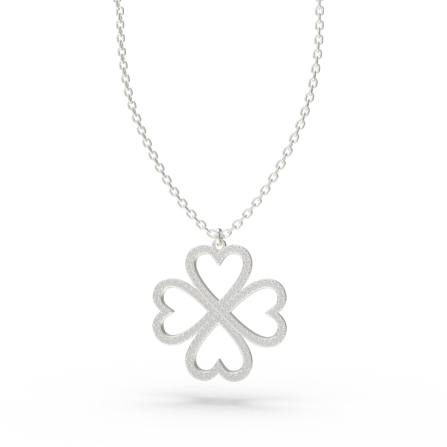 925 Sterling Silver Heart Pendant Necklace, 0.5CT Lab Grown Moissanite Dainty Jewelry Gift for Women, Sister, Lover, Anniversary Holiday