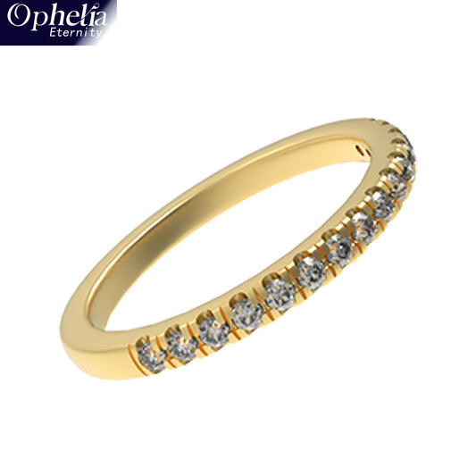 Ophelia Eternity [Multiple Materials Available] Lab - Grown Diamond Ring, Luxury Diamond - Row Ring with 9K/14K/18K Yellow Gold Options
