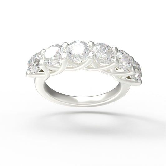 1.8ct Lab Grown Diamond Ring (6-Piece, VVS1-VVS2 D-E Color) in 10K/14K/White Gold or 950 Platinum, Proposal, Wedding & Anniversary Ring for Women