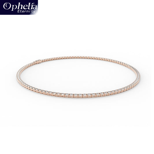 Classic Lab-Grown Diamond Tennis Necklace - Customize in 9K Gold | 13.7-24ct Diamonds