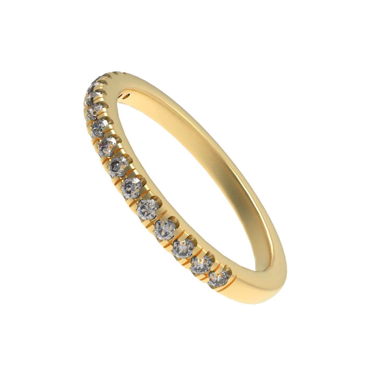 Ophelia Eternity [Multiple Materials Available] Lab - Grown Diamond Ring, Luxury Diamond - Row Ring with 9K/14K/18K Yellow Gold Options