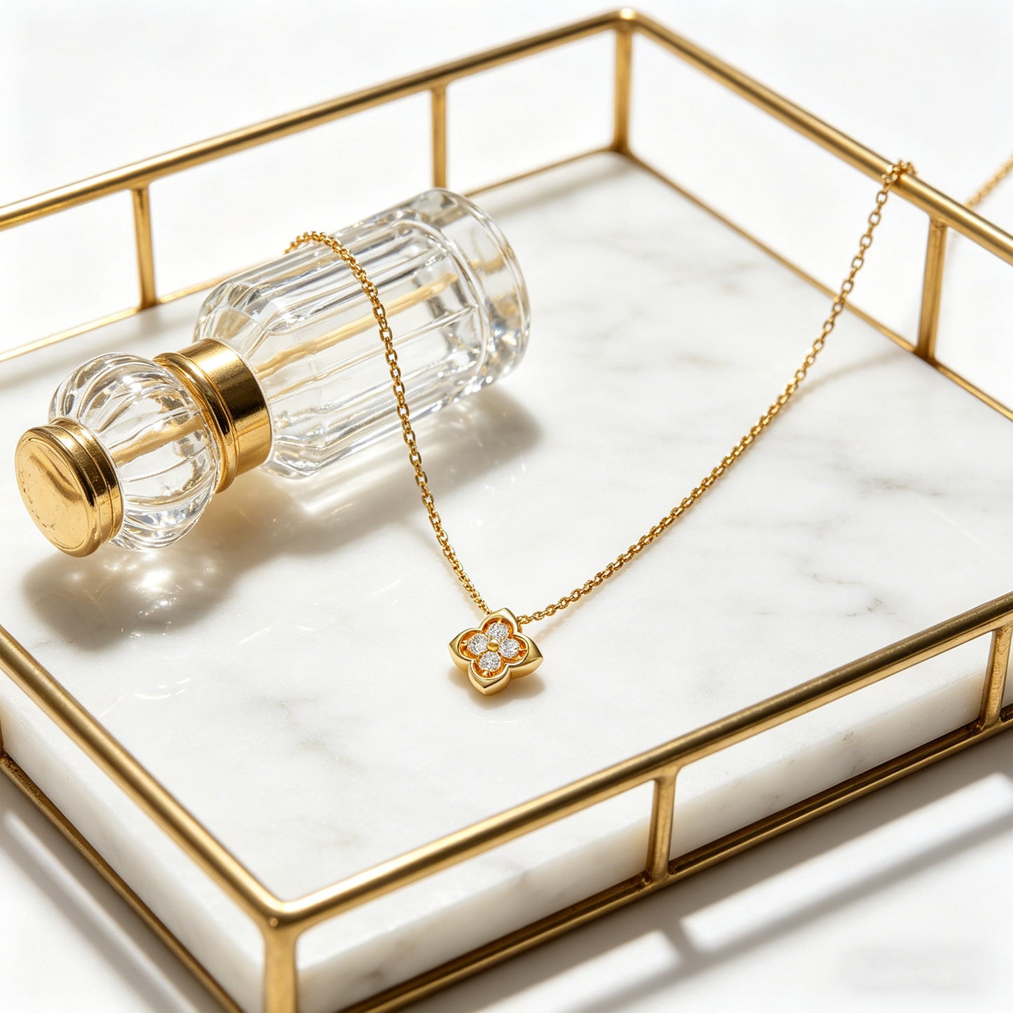 Women's Yellow Gold Pendant Necklace, 0.4ct Lab-Grown Diamond, Song Dynasty Aesthetics Jewelry, Ideal Gift for Sister, Mother, Lover, Client