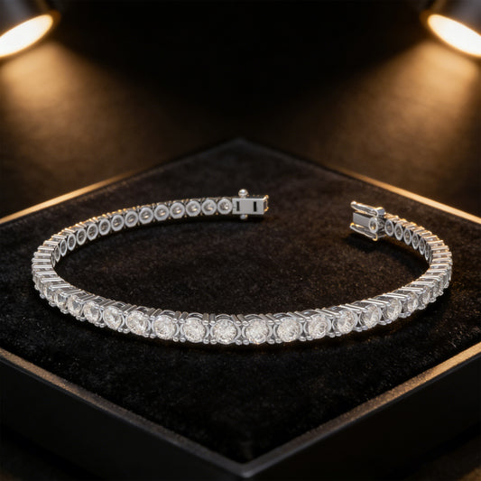 6CT Moissanite Tennis Bracelet 925 Sterling Silver