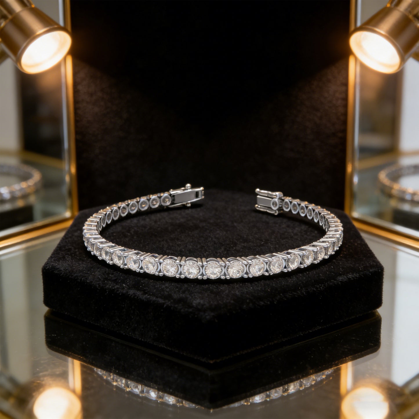 6CT Moissanite Tennis Bracelet 925 Sterling Silver