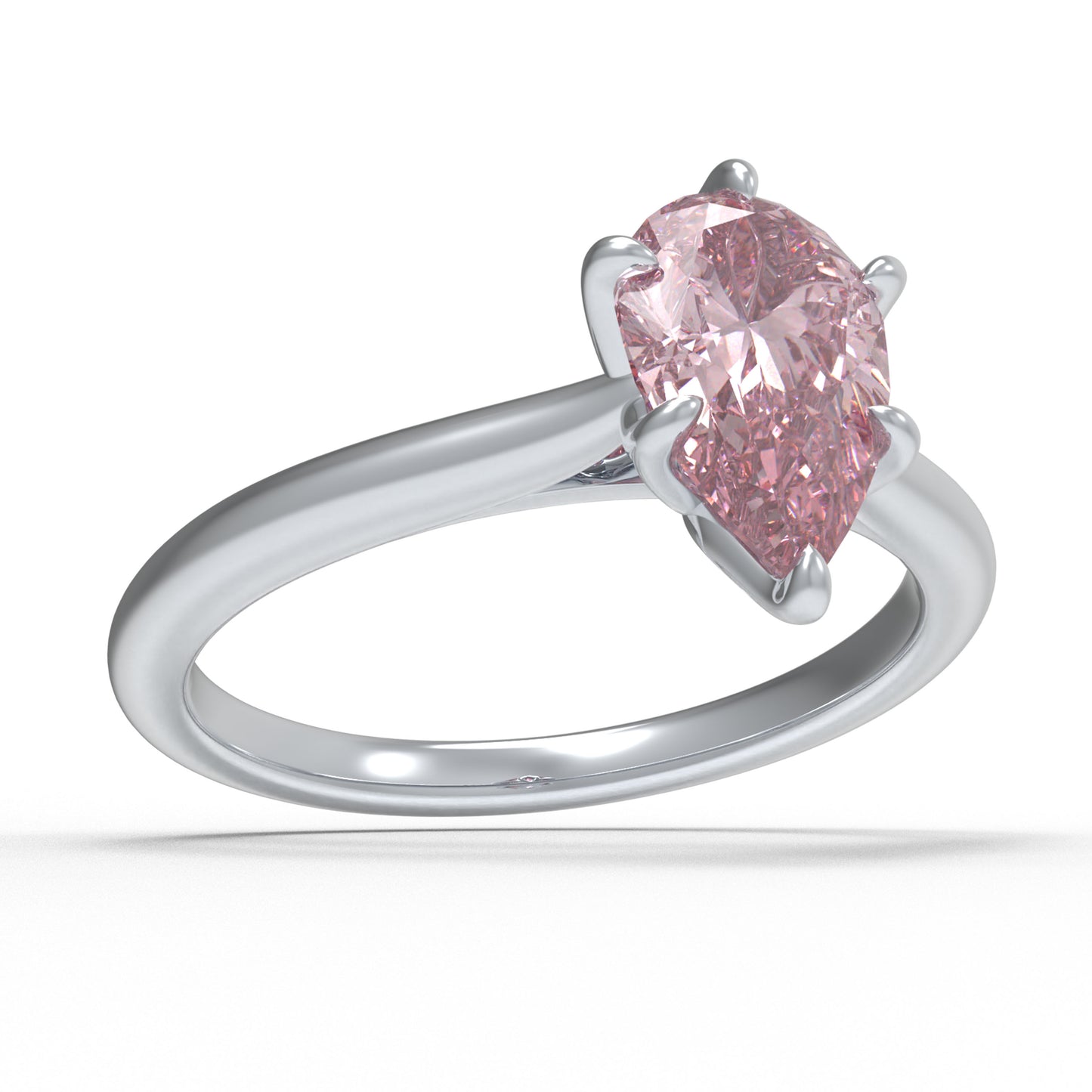 2ct Lab-grown Pink Sapphire Ring 10K/14K White Gold & 950 Platinum | Anniversary Engagement Wedding Gift