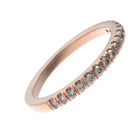 Ophelia Eternity [Multiple Materials Available] Lab - Grown Diamond Ring, Luxury Diamond - Row Ring with 9K/14K/18K Rose Gold Options