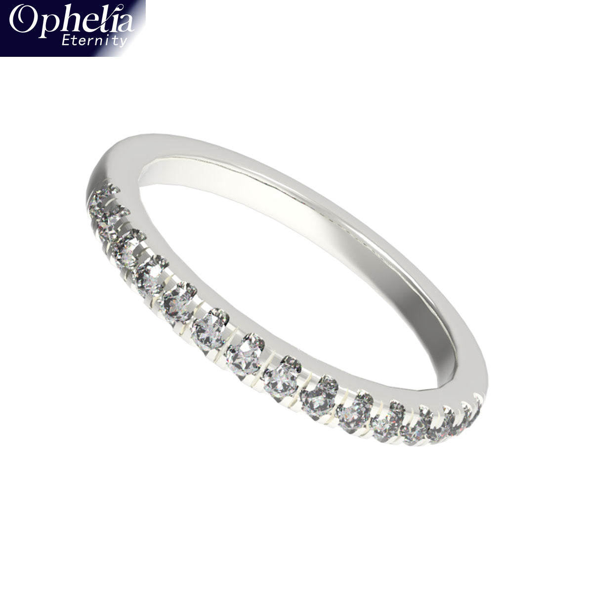 Ophelia Eternity [Multiple Materials Available] Lab - Grown Diamond Ring, Luxury Diamond - Row Ring with 9K/14K/18K Gold & Platinum Options