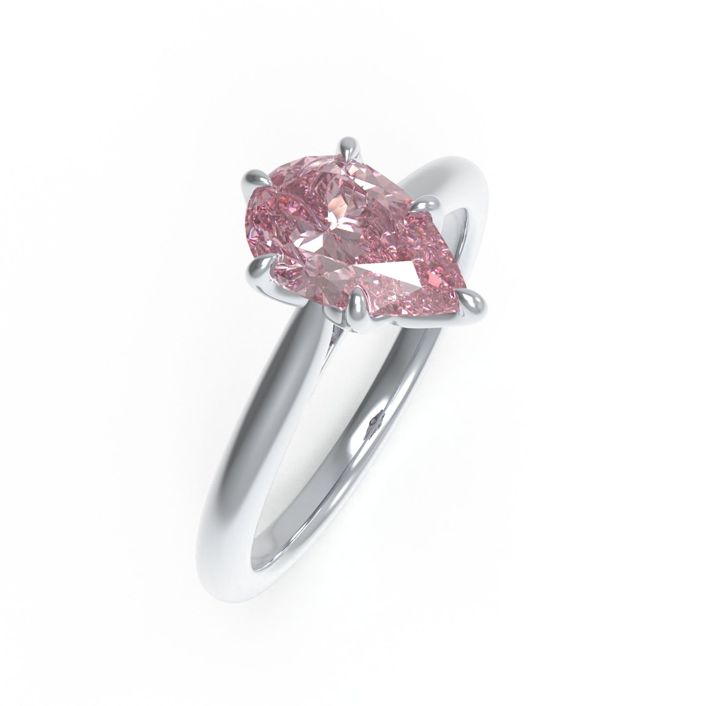 2ct Lab-grown Pink Sapphire Ring 10K/14K White Gold & 950 Platinum | Anniversary Engagement Wedding Gift