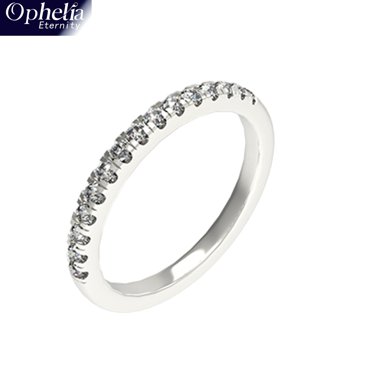 Ophelia Eternity [Multiple Materials Available] Lab - Grown Diamond Ring, Luxury Diamond - Row Ring with 9K/14K/18K Gold & Platinum Options