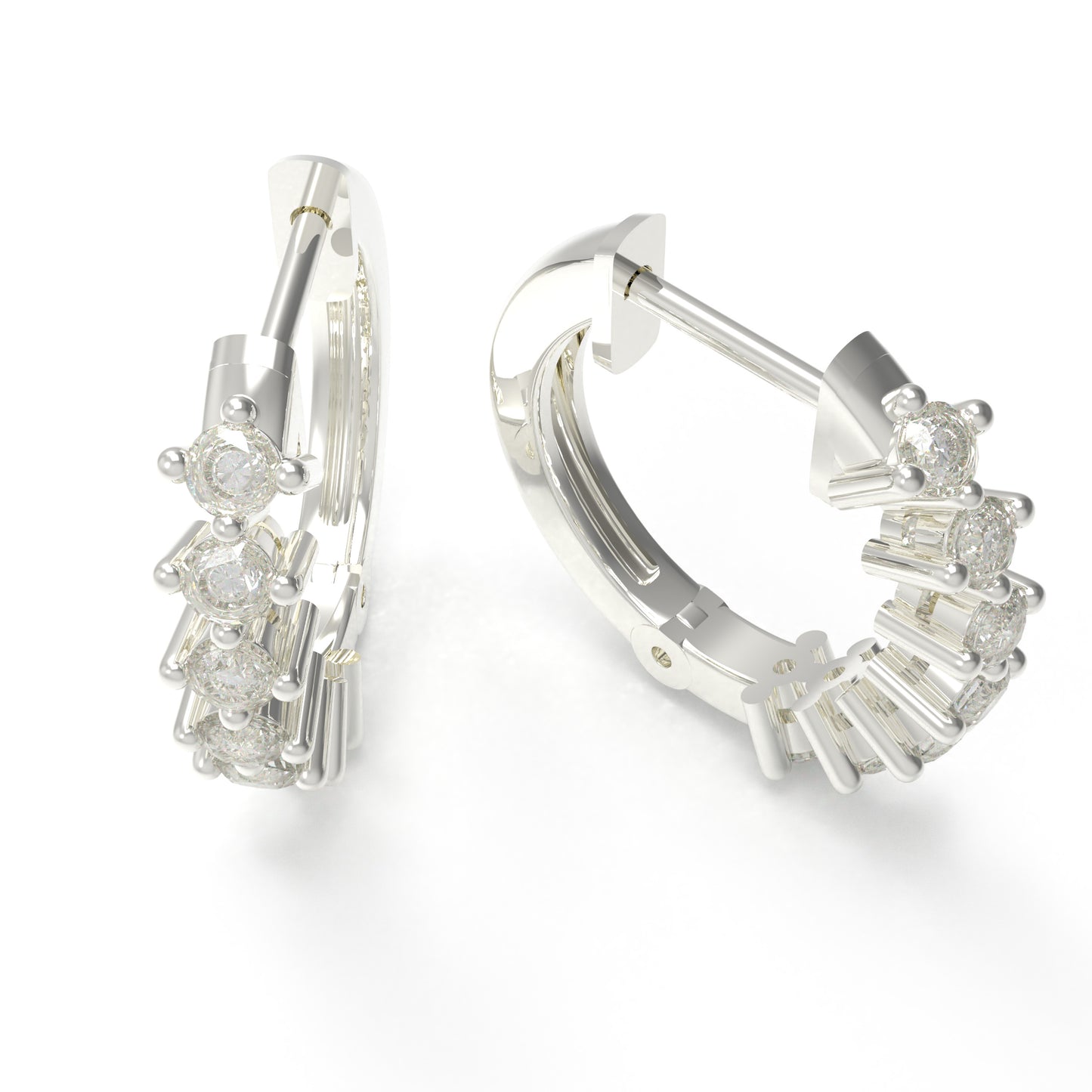 925 Sterling Silver Moissanite Earrings, 1CT Diamond-like Sparkle Gift Earrings