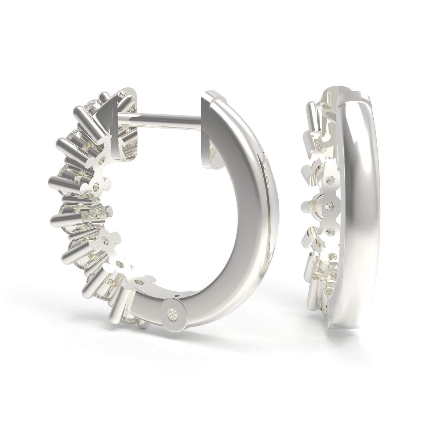 925 Sterling Silver Moissanite Earrings, 1CT Diamond-like Sparkle Gift Earrings