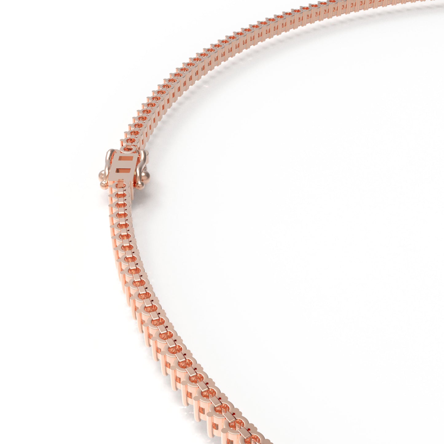 Lab-Grown Diamond Necklace, 8ct/10ct D-E Color VVS1-VVS2, 10K/14K Rose Gold, 16 Inch Elegant Gift for Women
