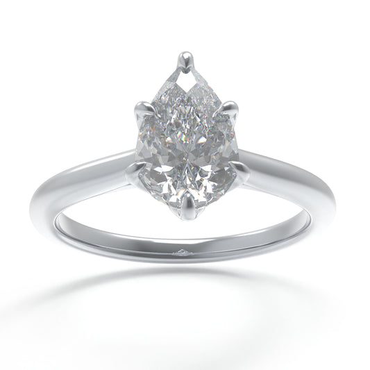 Ophelia Eternity 2ct Lab-Grown Diamond Ring 10K/14K White Gold & 950 Platinum | Anniversary Engagement Wedding Gift