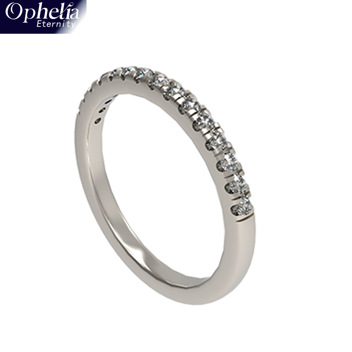 Ophelia Eternity [Multiple Materials Available] Lab - Grown Diamond Ring, Luxury Diamond - Row Ring with 9K/14K/18K Gold & Platinum Options