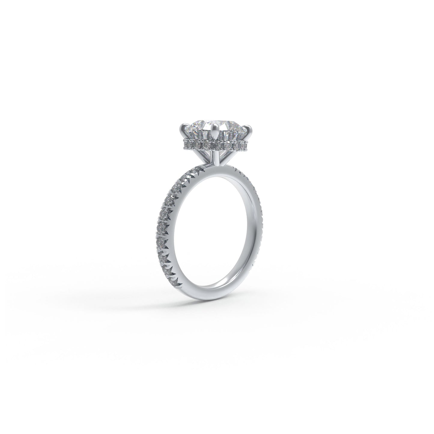 1CT/2CT Moissanite Engagement Ring, 925 Sterling Silver, for Wedding/Proposal/Anniversary