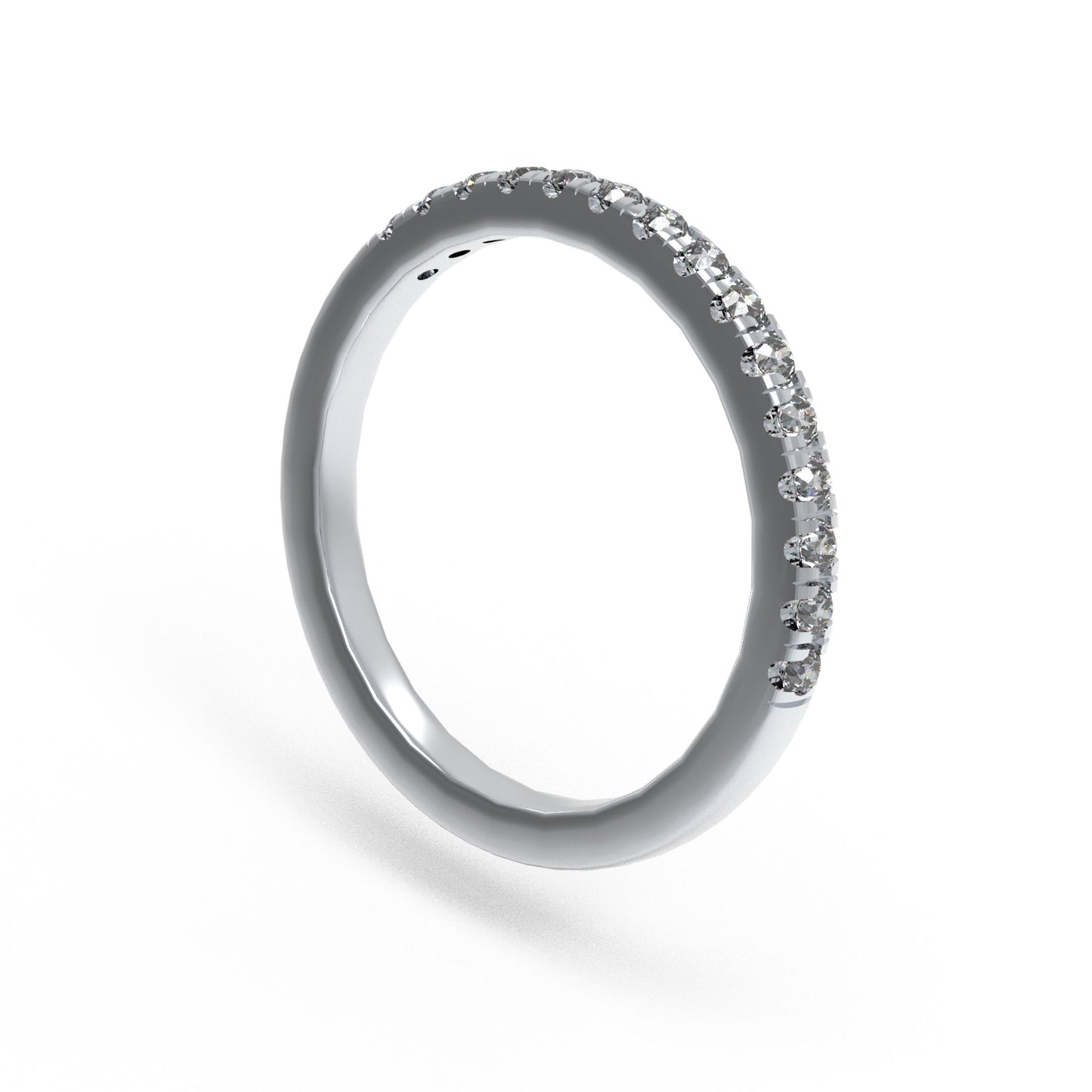 Moissanite Stackable Ring for Women - 925 Sterling Silver, 15 Stones (0.3ct/0.6ct/1ct) - Gift for her