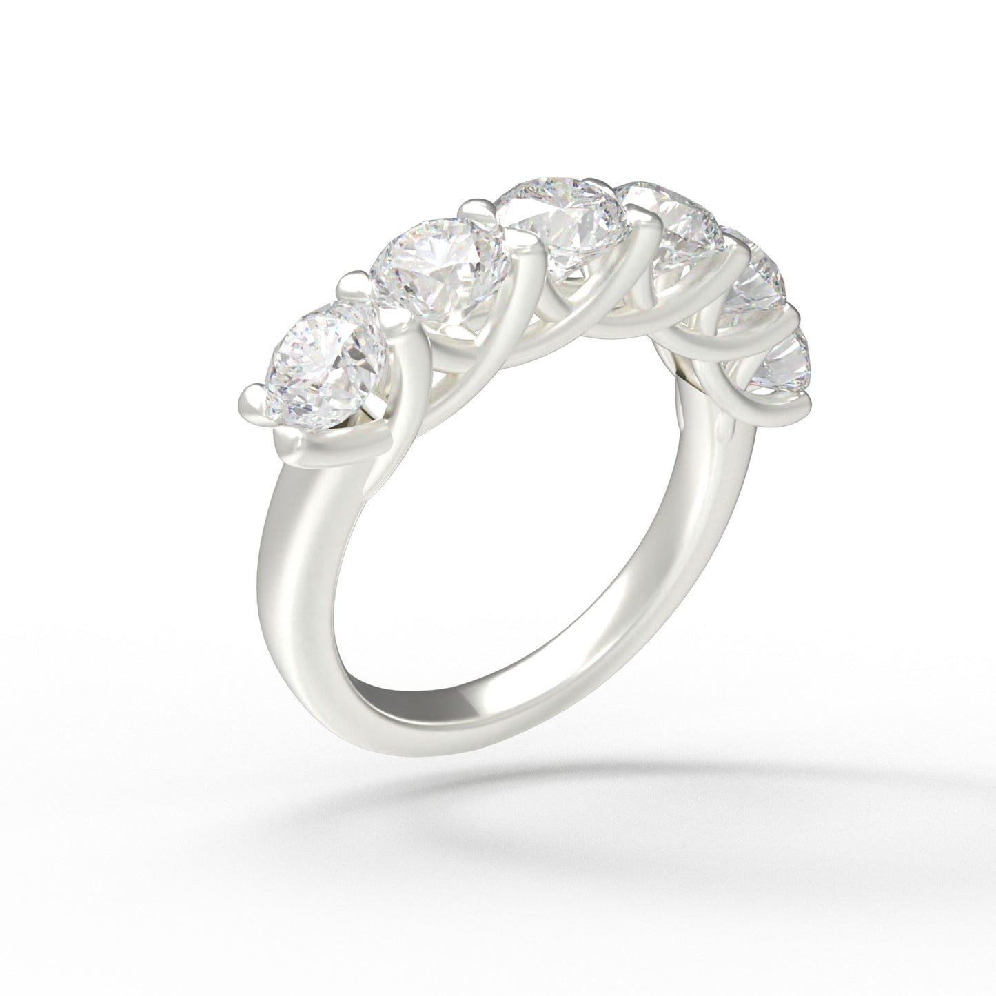 1.8ct Lab Grown Diamond Ring (6-Piece, VVS1-VVS2 D-E Color) in 10K/14K/White Gold or 950 Platinum, Proposal, Wedding & Anniversary Ring for Women