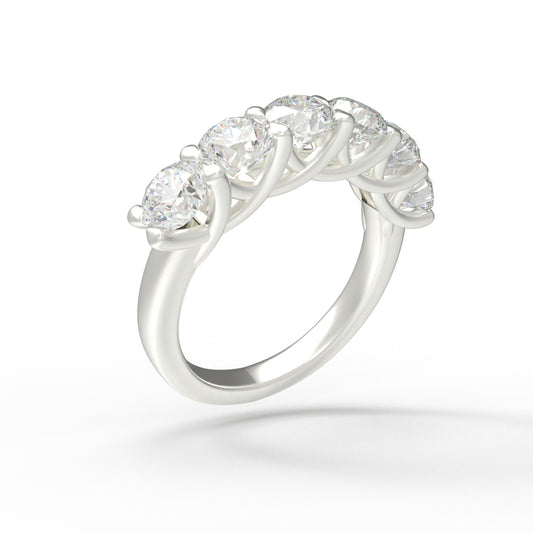 1.8ct Lab Grown Diamond Ring (6-Piece, VVS1-VVS2 D-E Color) in 10K/14K/White Gold or 950 Platinum, Proposal, Wedding & Anniversary Ring for Women