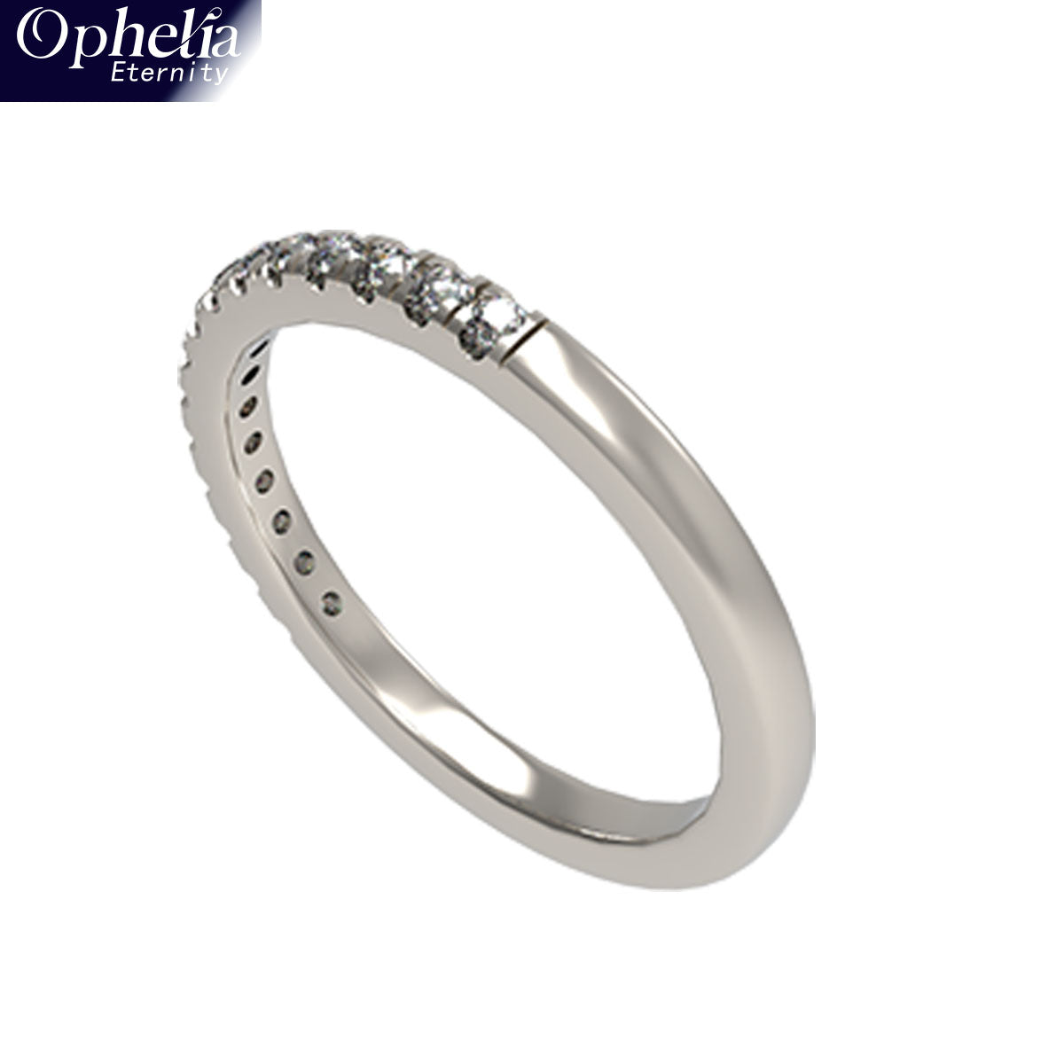 Ophelia Eternity [Multiple Materials Available] Lab - Grown Diamond Ring, Luxury Diamond - Row Ring with 9K/14K/18K Gold & Platinum Options
