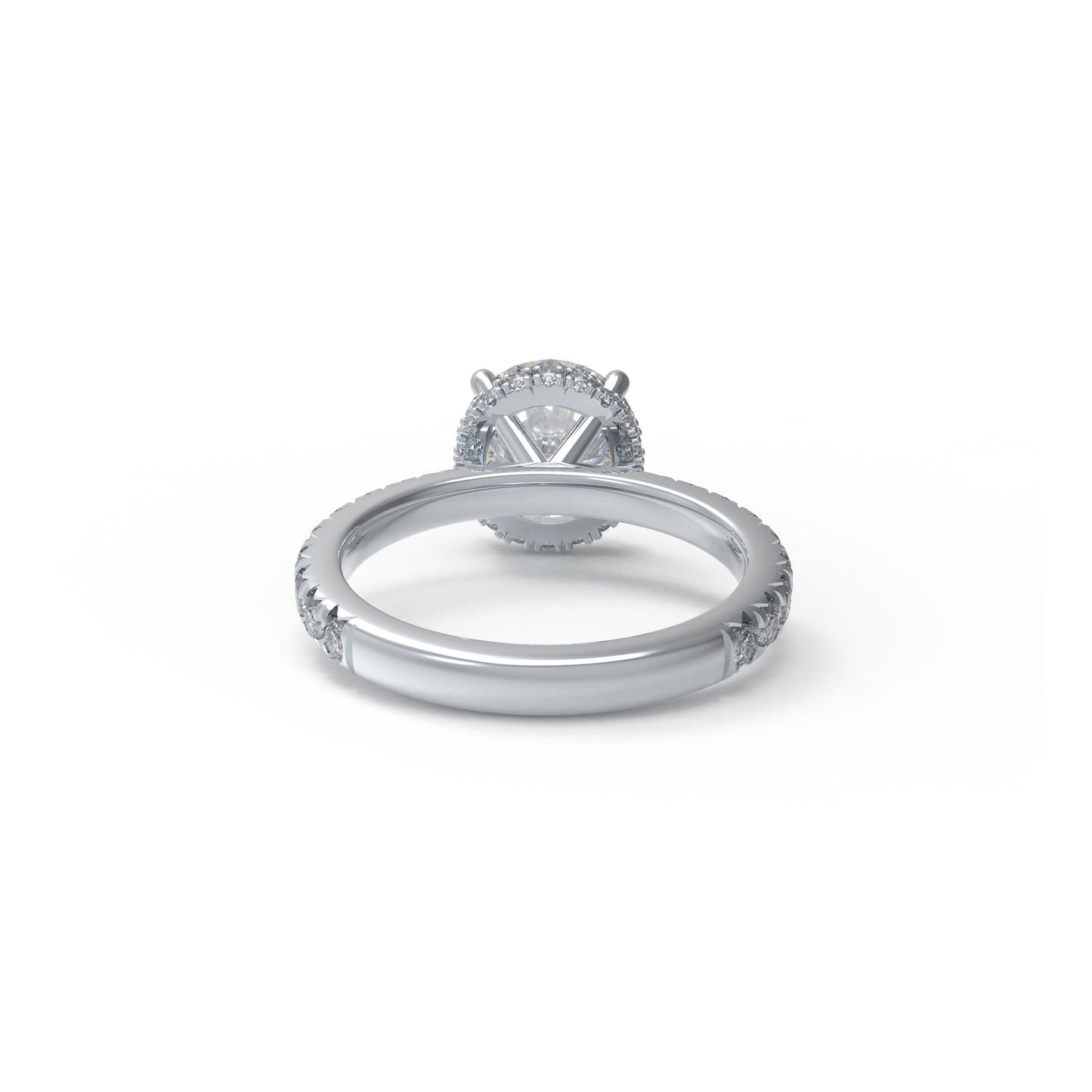 Handmade Platinum Engagement & Wedding Ring - 1CT/2CT/3CT Main Stone, 0.5CT Total Side Stones, Ideal for Proposal & Anniversary
