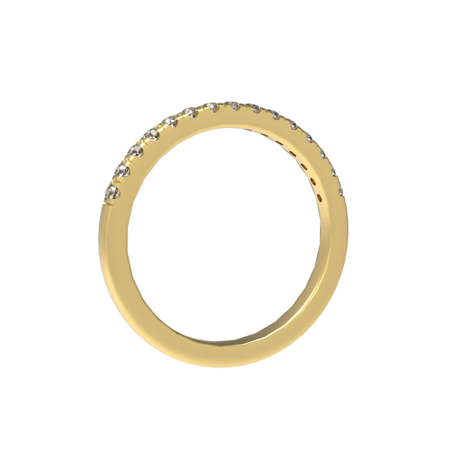 Ophelia Eternity [Multiple Materials Available] Lab - Grown Diamond Ring, Luxury Diamond - Row Ring with 9K/14K/18K Yellow Gold Options