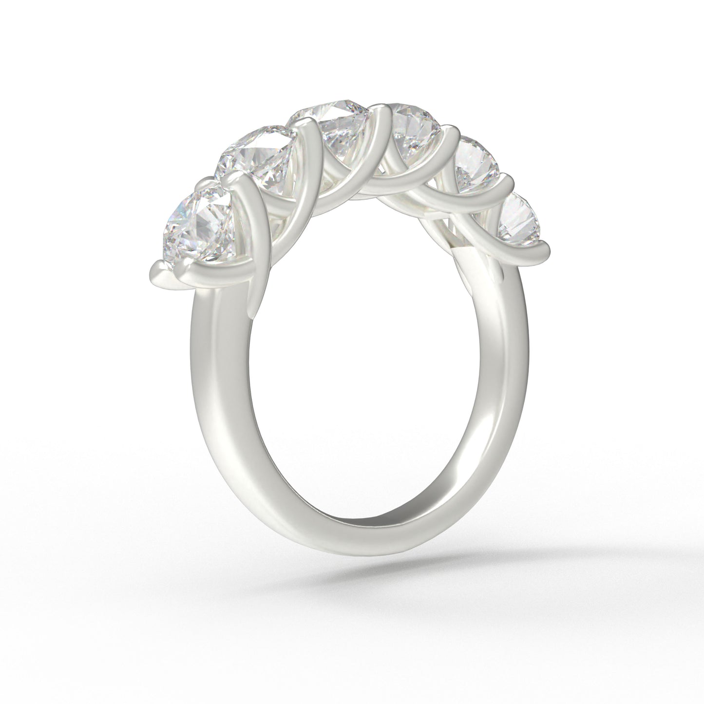 1.8ct Lab Grown Diamond Ring (6-Piece, VVS1-VVS2 D-E Color) in 10K/14K/White Gold or 950 Platinum, Proposal, Wedding & Anniversary Ring for Women